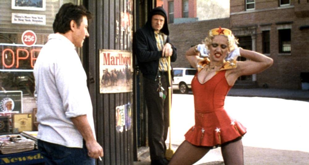 「ブルー・イン・ザ・フェイス」ハーベイ・カイテル & マドンナ & ジャレッド・ハリスの画像