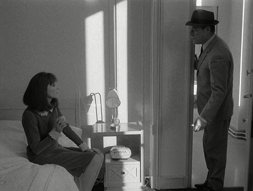 「アルファヴィル」エディ・コンスタンティーヌ & アンナ・カリーナの画像