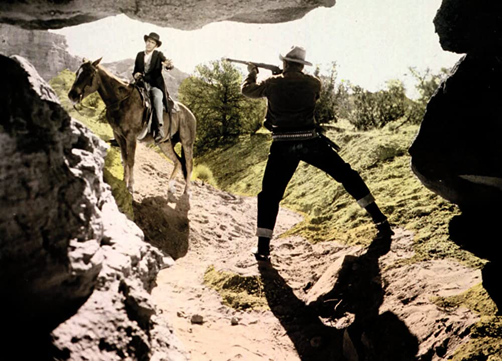 「ララミーから来た男」ジェームズ・スチュワート & ジャック・イーラムの画像