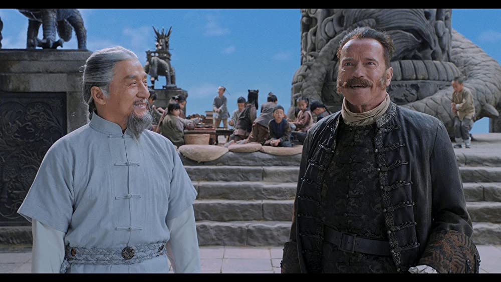 「レジェンド・オブ・ドラゴン 鉄仮面と龍の秘宝」アーノルド・シュワルツェネッガー & ジャッキー・チェンの画像