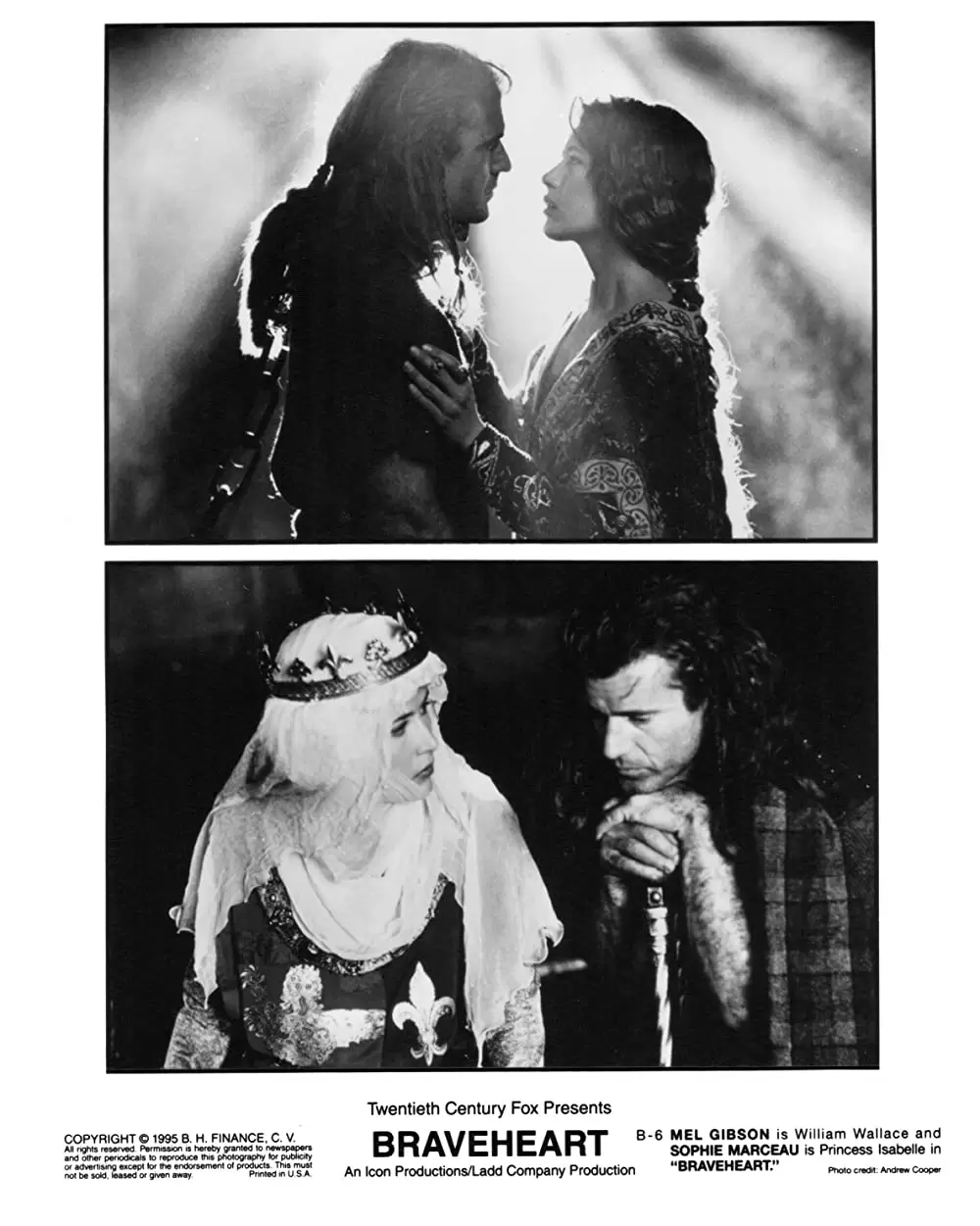 「ブレイブハート」メル・ギブソン & ソフィー・マルソーの画像