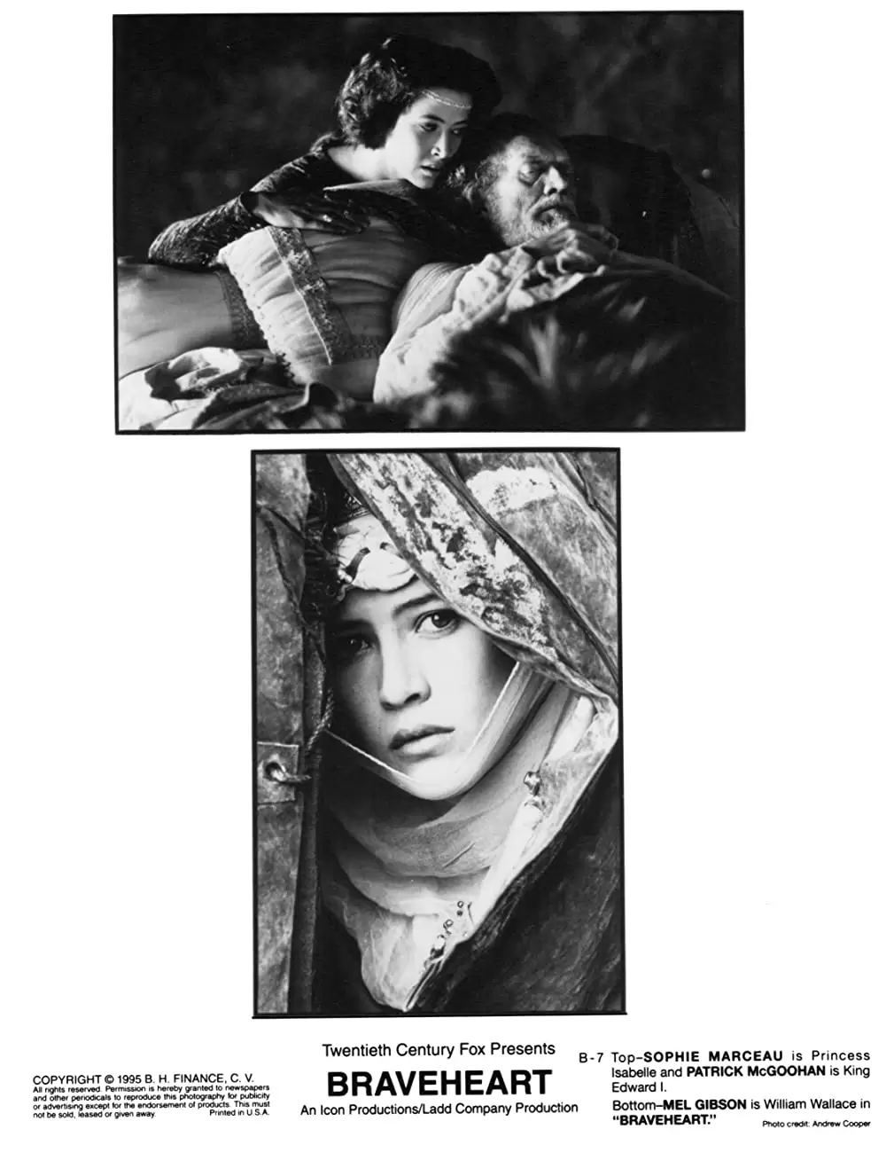 「ブレイブハート」ソフィー・マルソー & パトリック・マクグーハンの画像