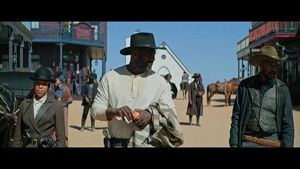 「ザ・ハーダー・ゼイ・フォール 報復の荒野」レジーナ・キング & イドリス・エルバの画像