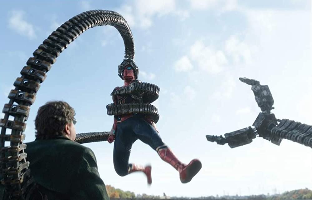 「スパイダーマン：ノー・ウェイ・ホーム」アルフレッド・モリーナ & トム・ホランドの画像