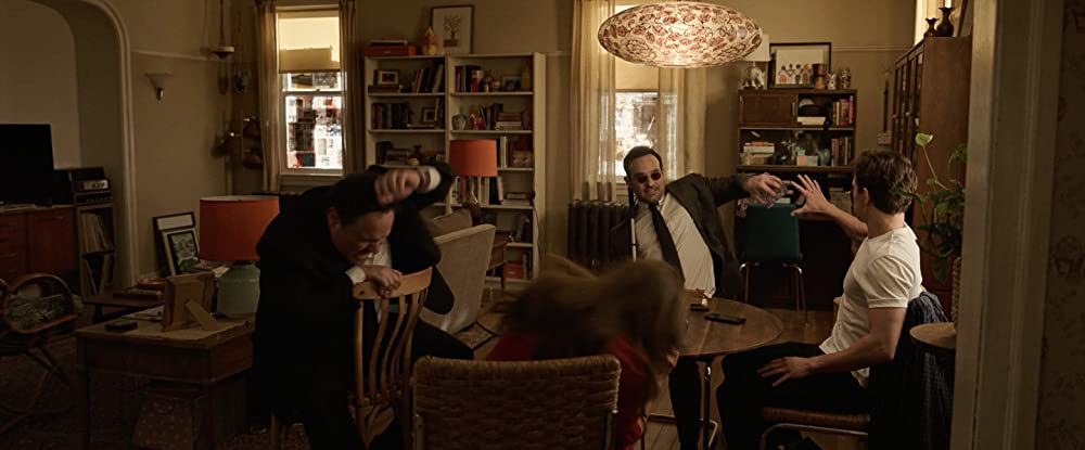 「スパイダーマン：ノー・ウェイ・ホーム」マリサ・トメイ & ジョン・ファブロー & チャーリー・コックス & トム・ホランドの画像