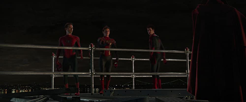 「スパイダーマン：ノー・ウェイ・ホーム」トビー・マグワイア & アンドリュー・ガーフィールド & トム・ホランドの画像