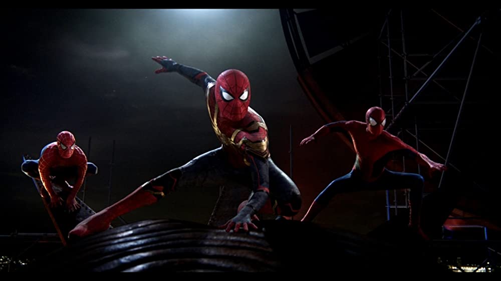 「スパイダーマン：ノー・ウェイ・ホーム」トビー・マグワイア & アンドリュー・ガーフィールド & トム・ホランドの画像