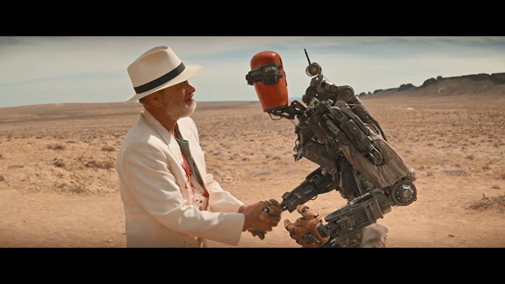 「フィンチ」トム・ハンクス & ケイレブ・ランドリー・ジョーンズの画像