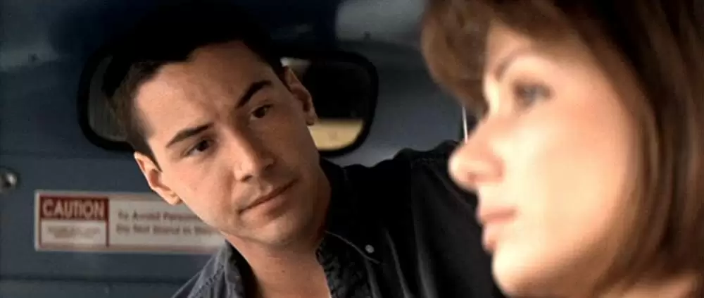 「スピード」サンドラ・ブロック & キアヌ・リーブスの画像