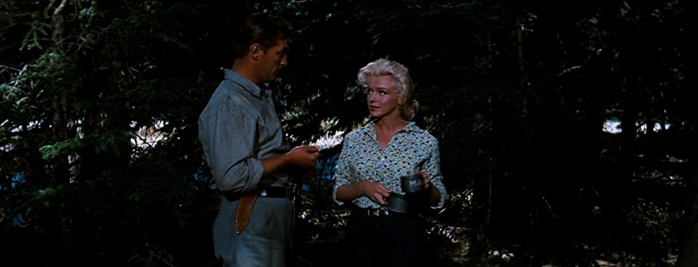 「帰らざる河」ロバート・ミッチャム & マリリン・モンローの画像