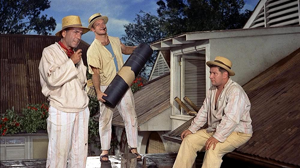 「俺達は天使じゃない（1955）」ハンフリー・ボガート & ピーター・ユスティノフ & アルド・レイの画像