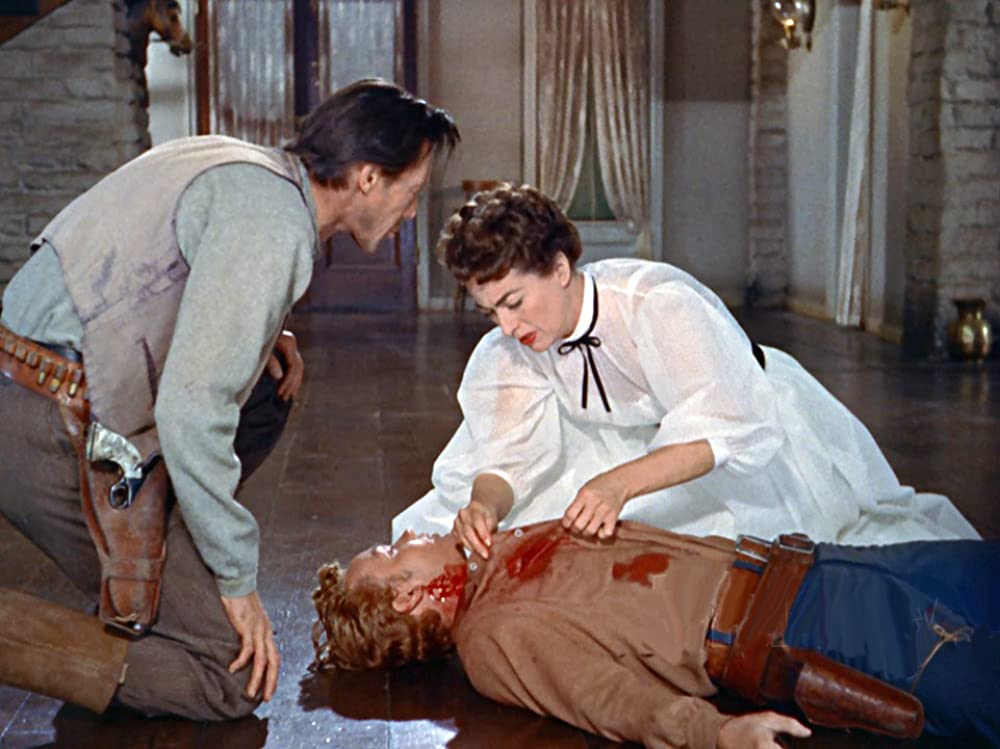 「大砂塵」ジョン・キャラダイン & ジョーン・クロフォード & ベン・クーパーの画像