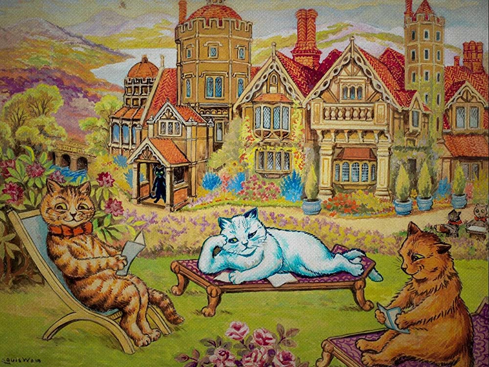 ルイス・ウェイン 生涯愛した妻とネコの画像