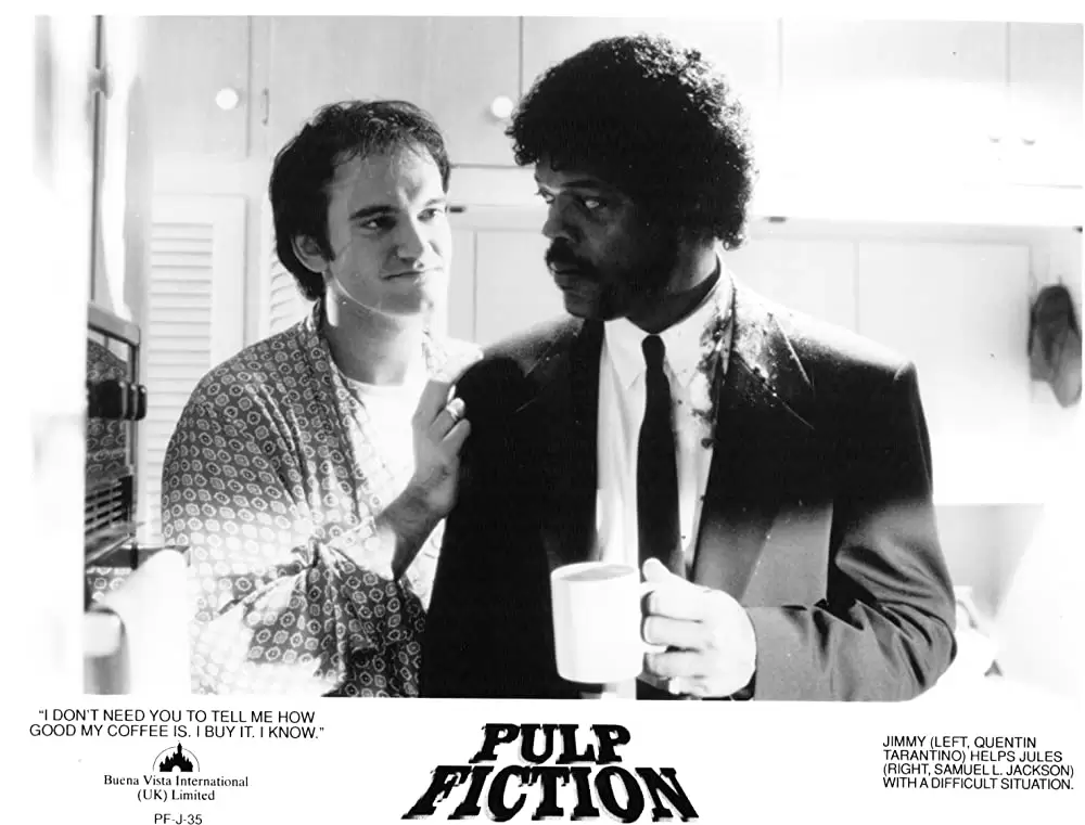 「パルプ・フィクション」サミュエル・L・ジャクソン & クエンティン・タランティーノの画像