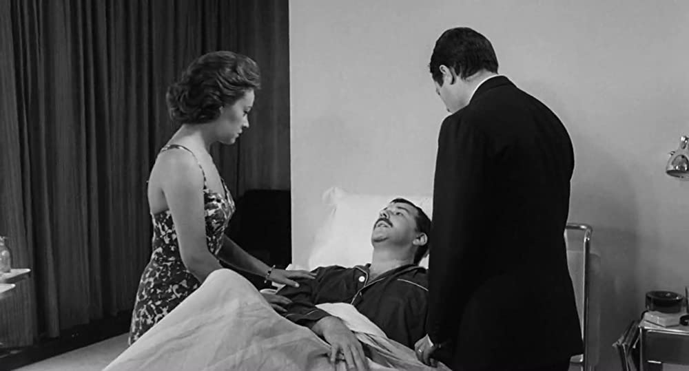 「夜（1961）」マルチェロ・マストロヤンニ & ジャンヌ・モロー & ベルンハルト・ビッキの画像