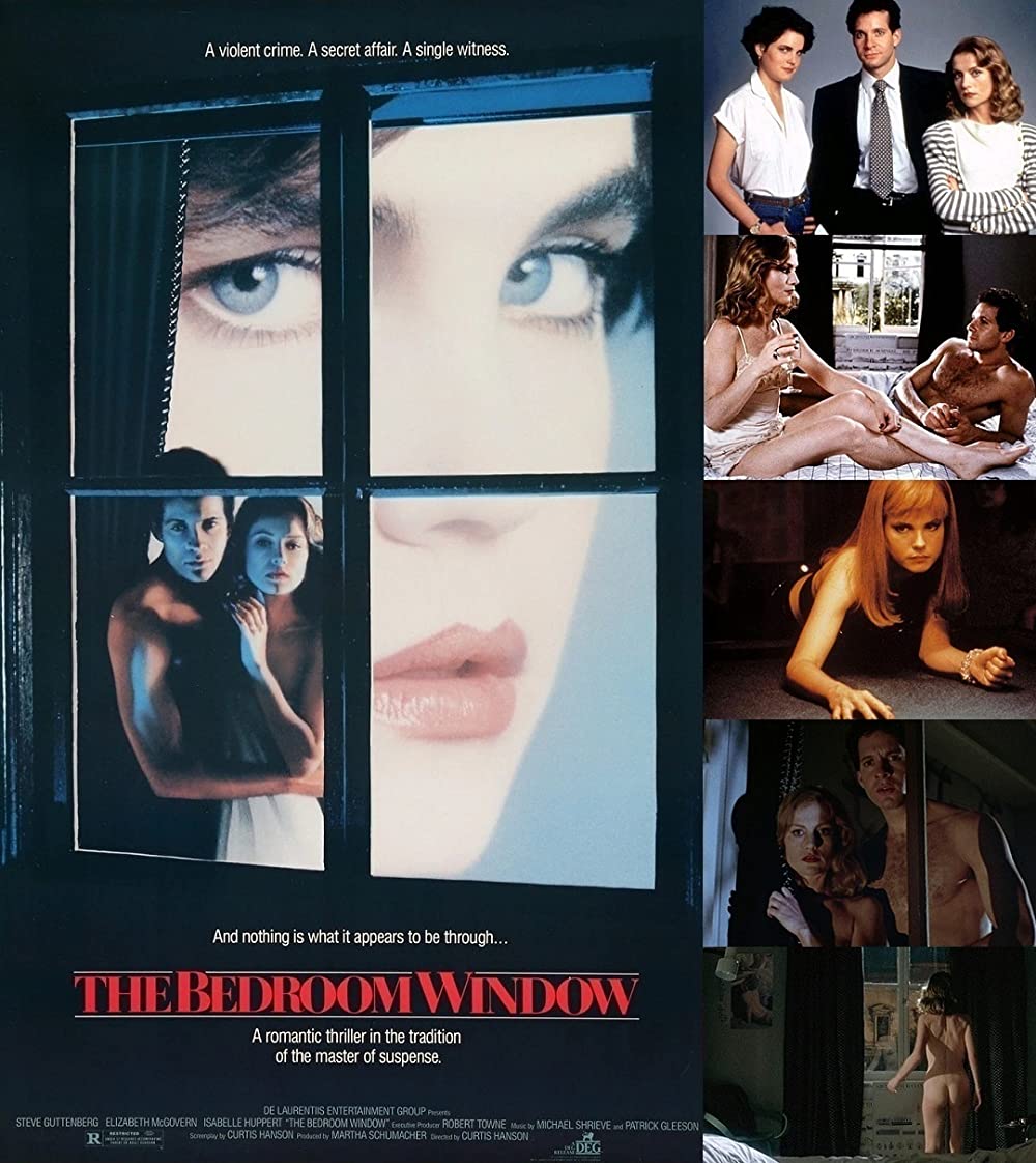 「窓・ベッドルームの女」スティーブ・グッテンバーグ & イザベル・ユペール & エリザベス・マクガバンの画像