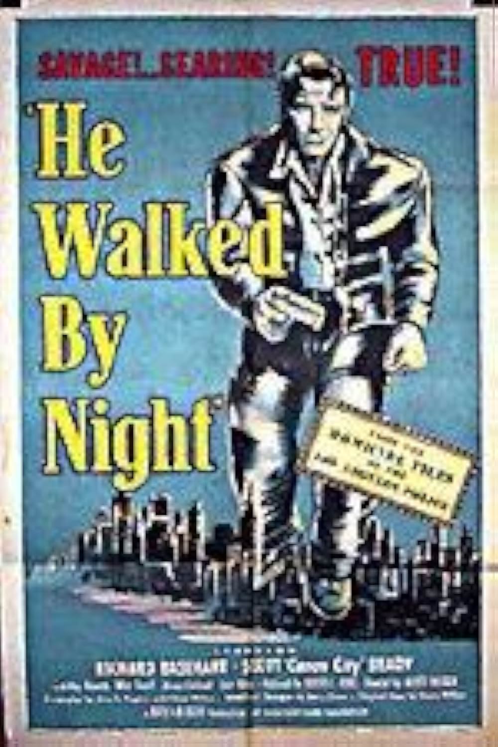 夜歩く男の画像