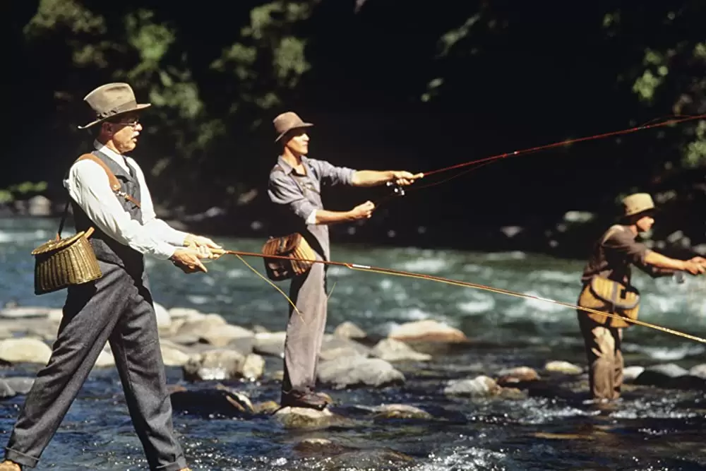 「リバー・ランズ・スルー・イット」ブラッド・ピット & トム・スケリット & クレイグ・シェイファーの画像