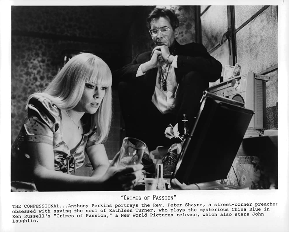 「クライム・オブ・パッション」アンソニー・パーキンス & キャスリーン・ターナーの画像