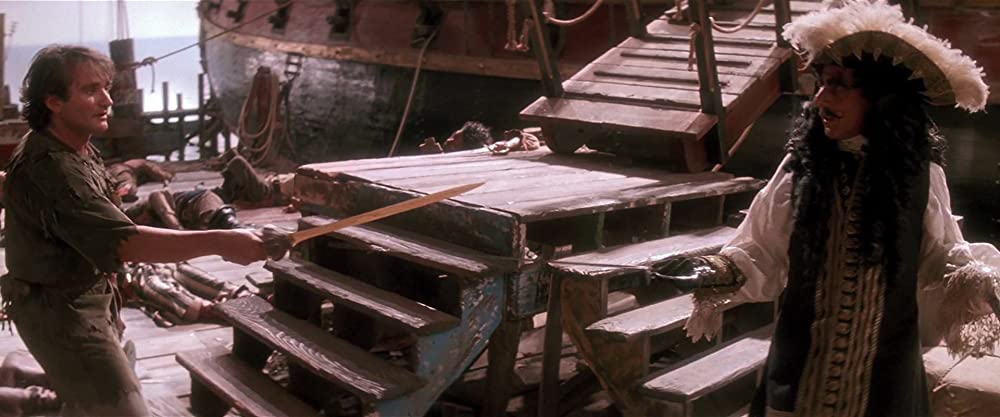 「フック」ダスティン・ホフマン & ロビン・ウィリアムズの画像