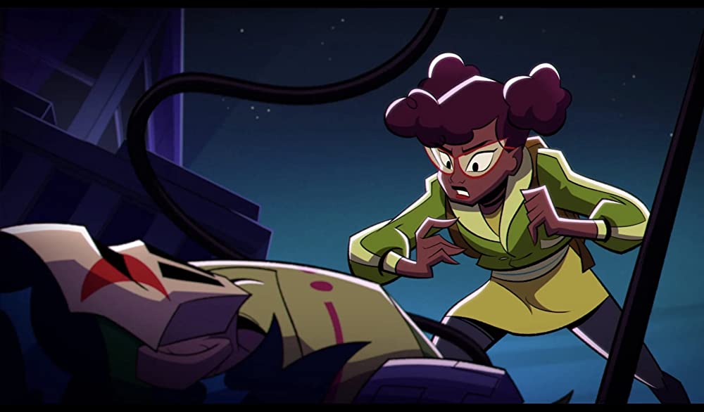 「ライズ・オブ・ミュータント・タートルズ THE MOVIE」ハーレイ・ジョエル・オスメント & カット・グレアムの画像