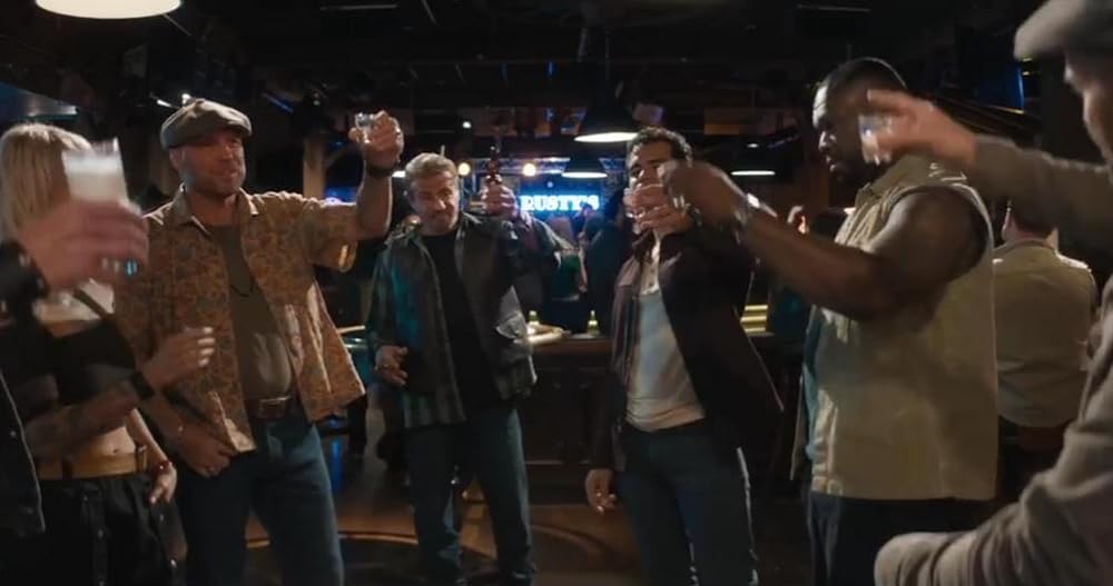 「エクスペンダブルズ ニューブラッド」シルベスター・スタローン & ジェイソン・ステイサム & ジェイコブ・スキピオ & 50セント & ランディ・クートゥア & Levy Tranの画像