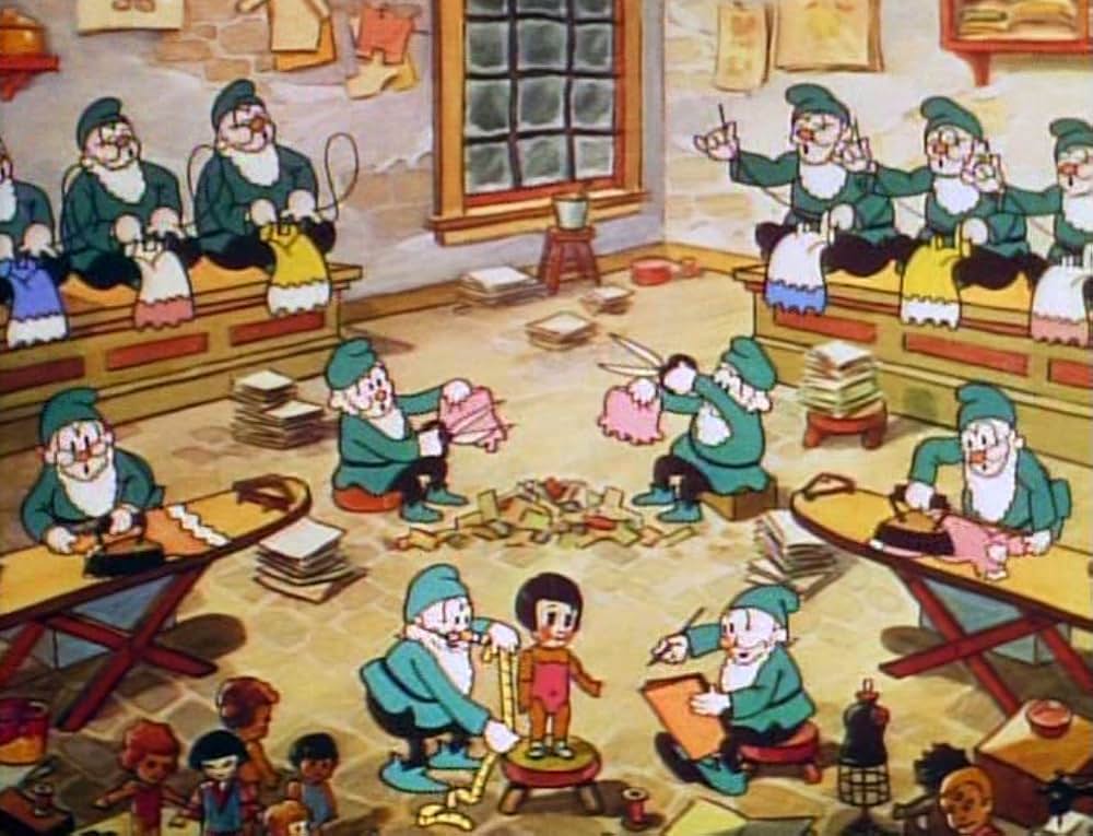 サンタのオモチャ工房の画像