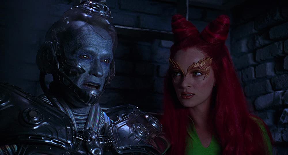 「バットマン&ロビン／Mr.フリーズの逆襲」アーノルド・シュワルツェネッガー & ユマ・サーマンの画像