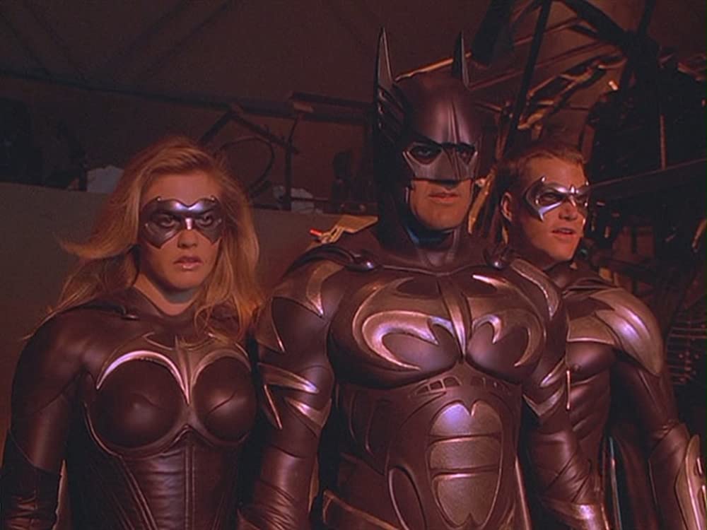 「バットマン&ロビン／Mr.フリーズの逆襲」ジョージ・クルーニー & アリシア・シルバーストーン & クリス・オドネルの画像