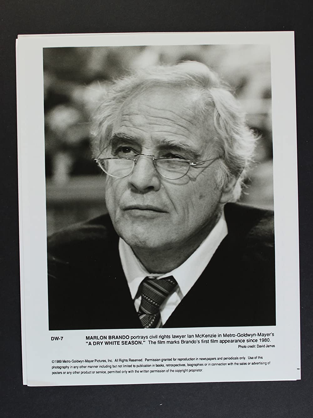 「白く渇いた季節」マーロン・ブランドの画像