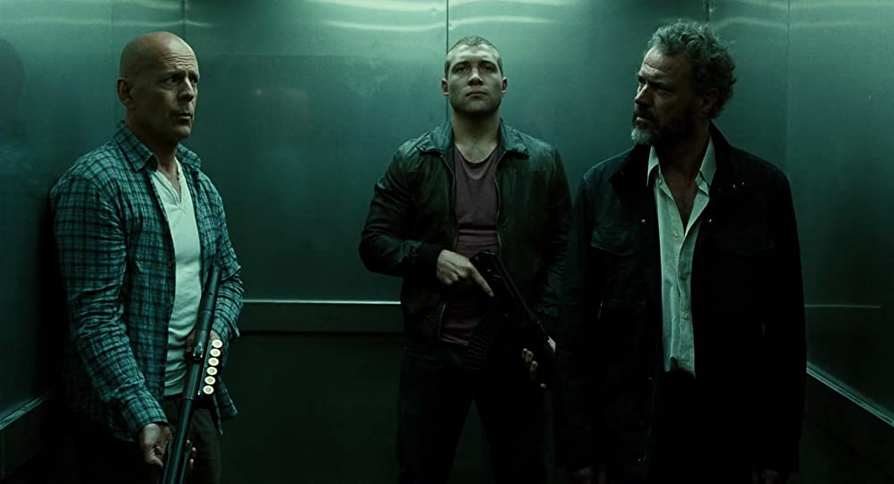 「ダイ・ハード／ラスト・デイ」ブルース・ウィリス & セバスチャン・コッホ & ジェイ・コートニーの画像