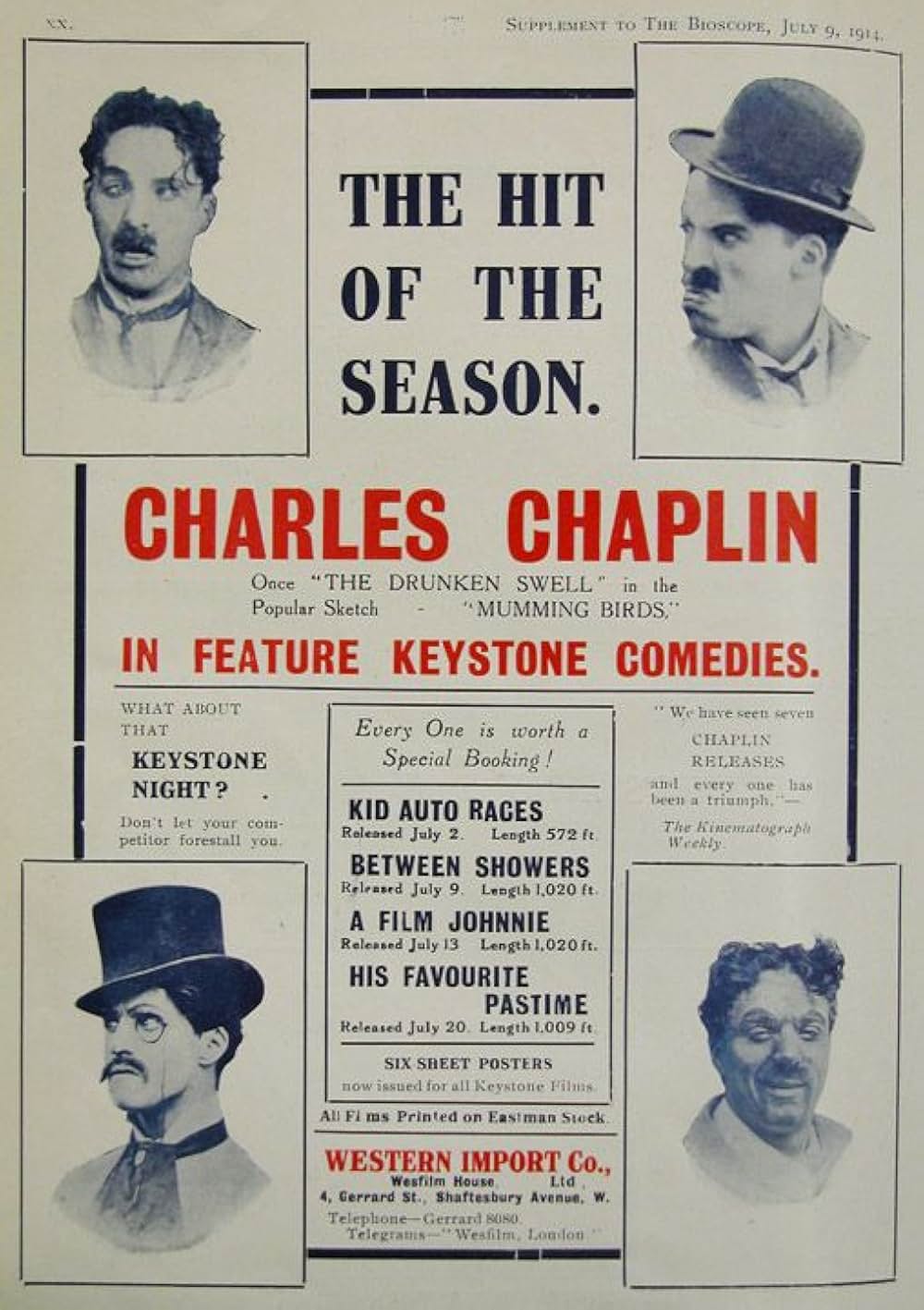 チャップリンの活動狂の画像