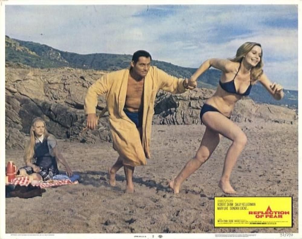 「恐怖の影」サリー・ケラーマン & ロバート・ショウ & ソンドラ・ロックの画像