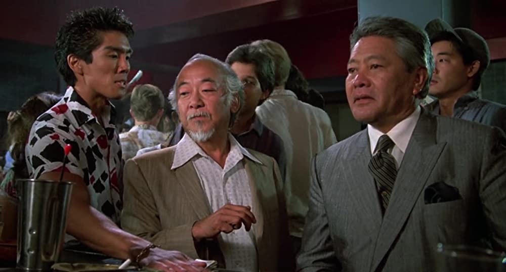 「ベスト・キッド2」ラルフ・マッチオ & 森田则之 & ダニー・カメコナ & ユージ・オクモトの画像