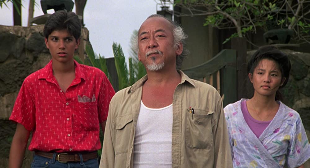 「ベスト・キッド2」タムリン・トミタ & ラルフ・マッチオ & 森田则之の画像