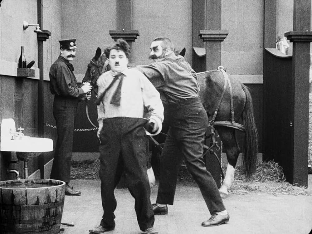 チャップリンの消防士の画像