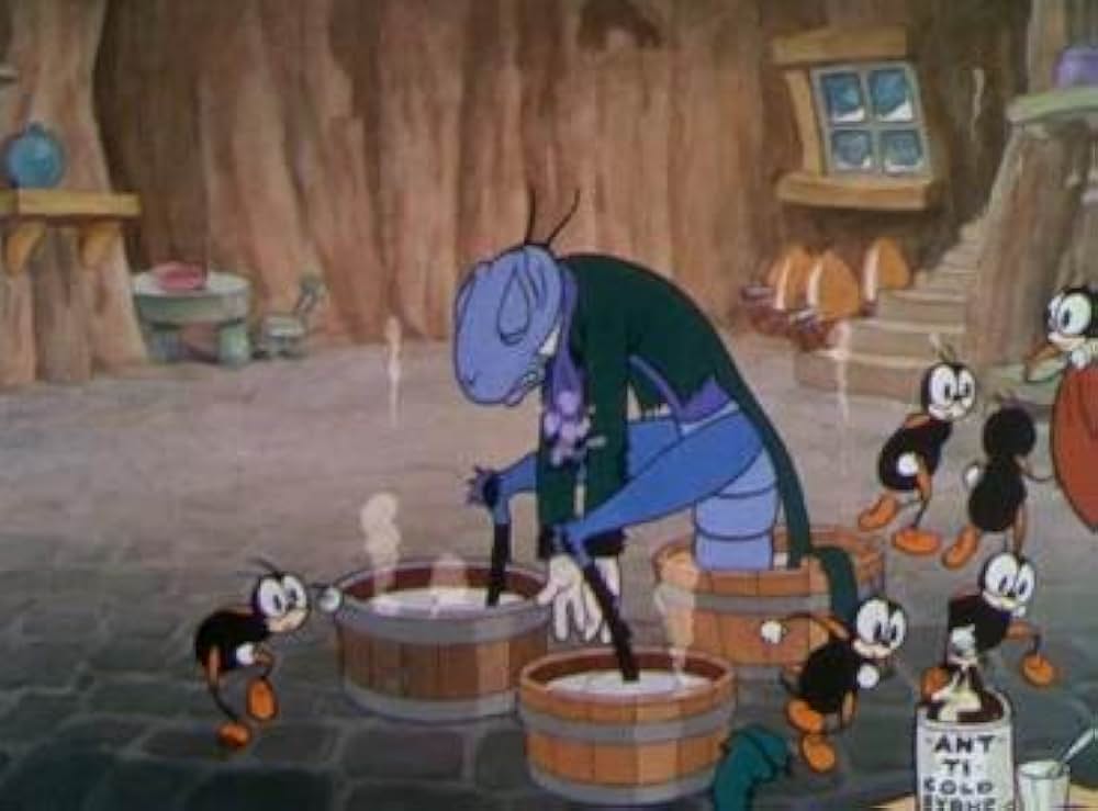 アリとキリギリスの画像