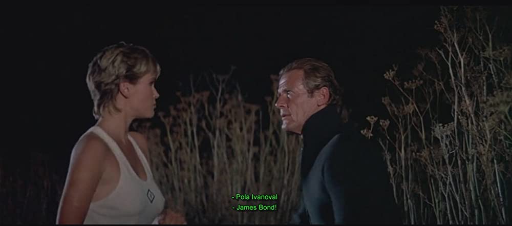 「007／美しき獲物たち」ロジャー・ムーア & Fiona Fullertonの画像