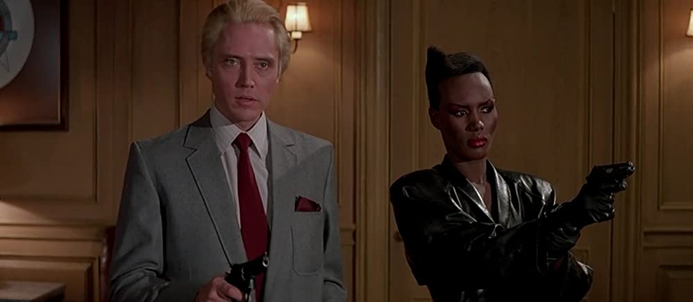 「007／美しき獲物たち」クリストファー・ウォーケン & グレイス・ジョーンズの画像