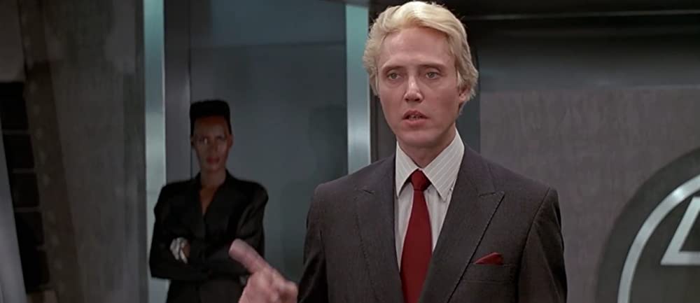 「007／美しき獲物たち」クリストファー・ウォーケン & グレイス・ジョーンズの画像