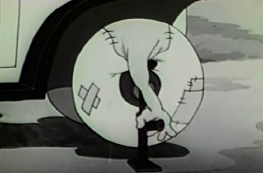 ぼろぼろタイヤの画像