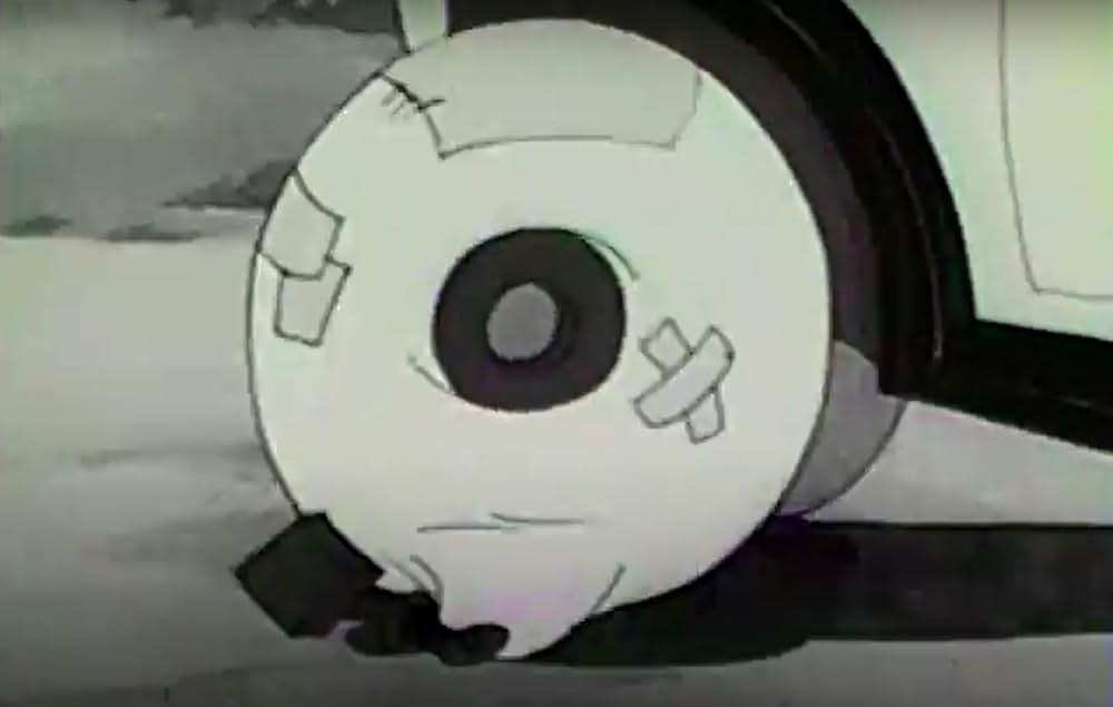 ぼろぼろタイヤの画像