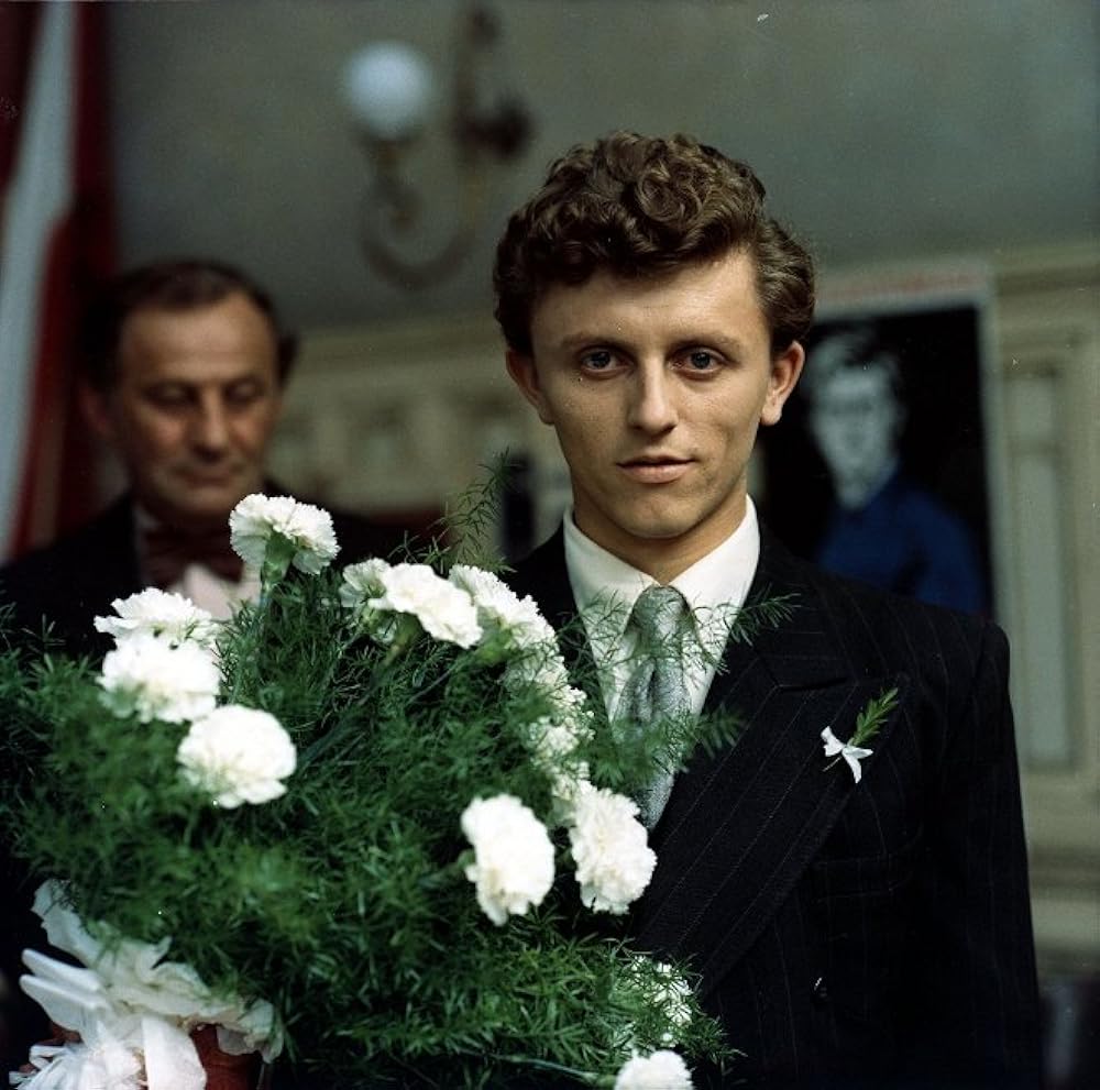 つながれたヒバリの画像