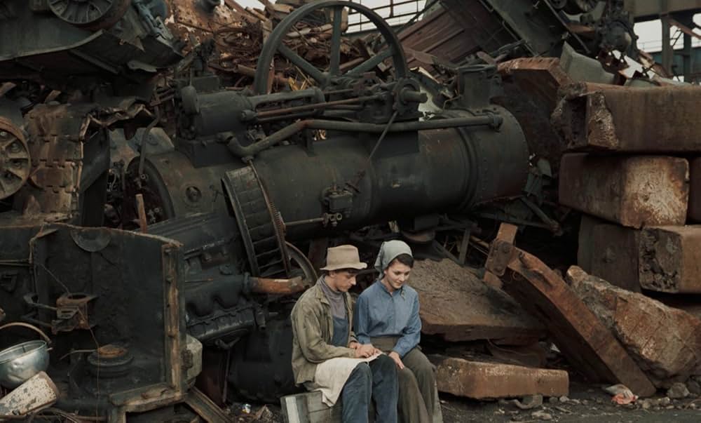 つながれたヒバリの画像