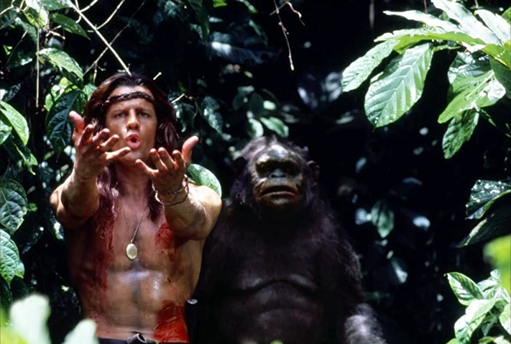 「グレイストーク -類人猿の王者- ターザンの伝説」クリストファー・ランバート & Mak Wilsonの画像