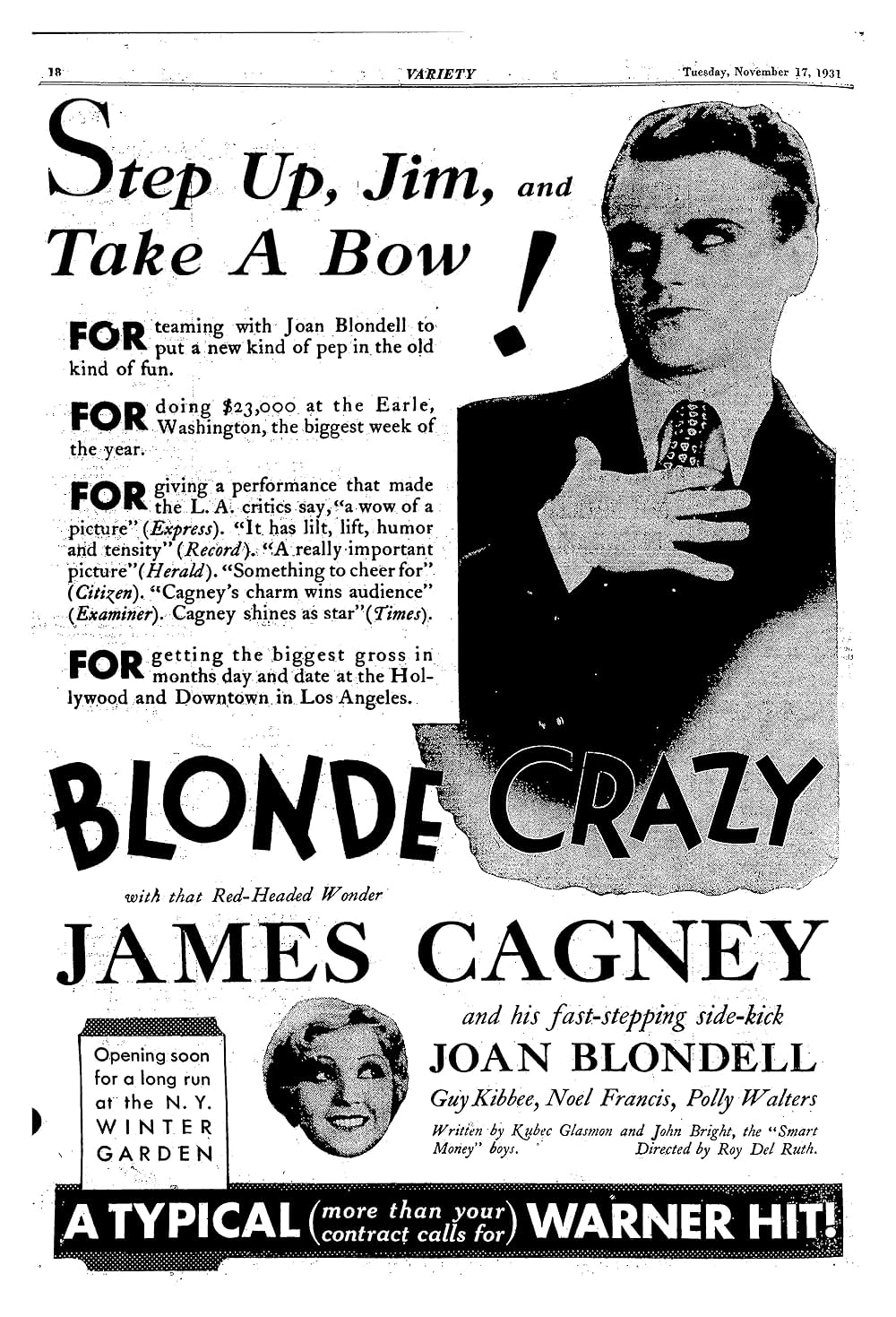 ブロンド・クレージー／腕の男の画像