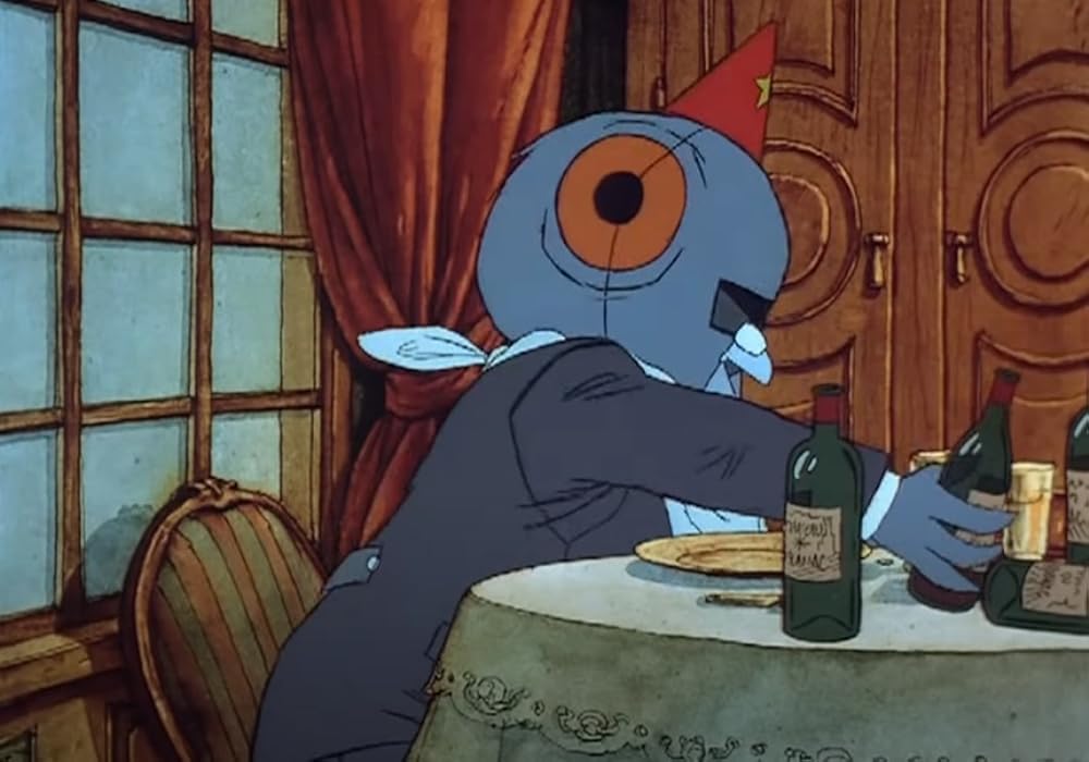 老婦人とハトの画像