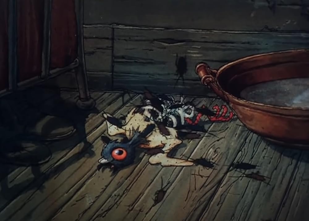 老婦人とハトの画像