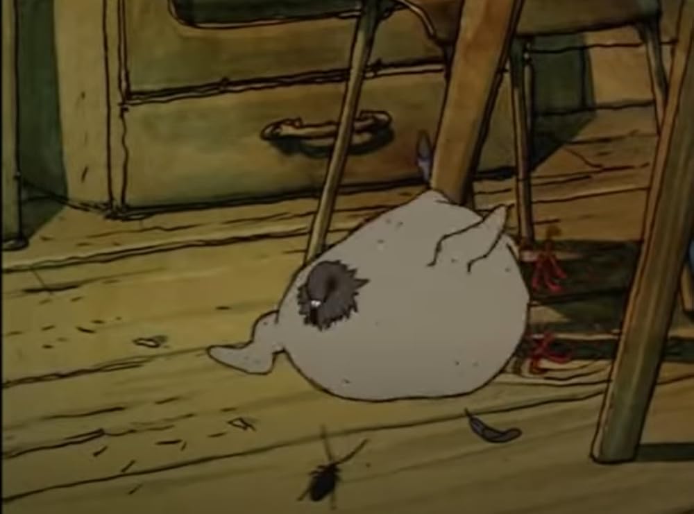 老婦人とハトの画像