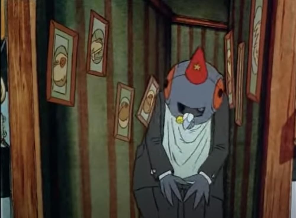 老婦人とハトの画像